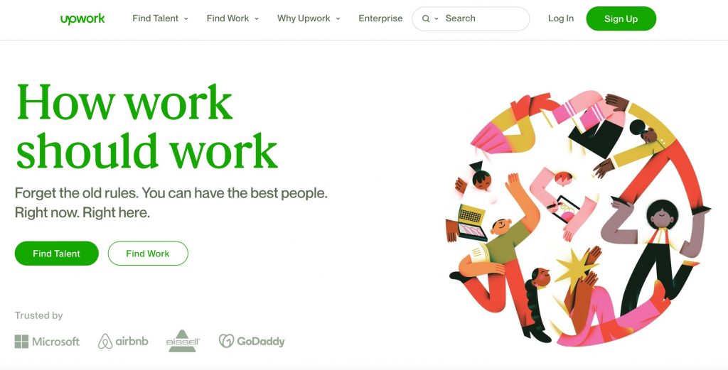 upwork - sitio de empleos a distancia