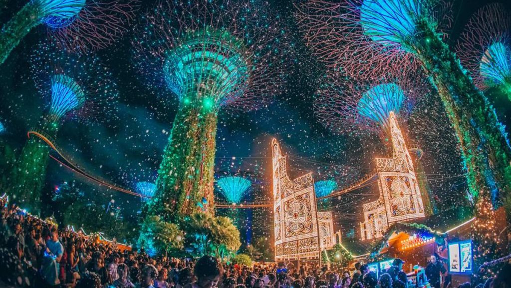 El país de las maravillas navideñas en Gardens By The Bay