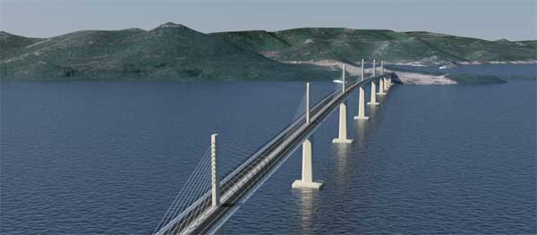 Croacia inaugura un puente sobre la costa adriática que unirá una región dividida